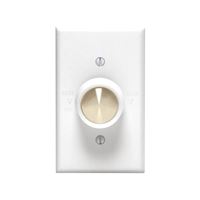 Leviton C24-06616-00W Fan Control Switch, 5 A, 120 V, Rotary Actuator, White 