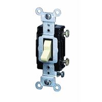 Leviton S01-CS115-2IS Switch, 15 A, 120/277 V, Push-In Terminal, NEMA WD-1, WD-6, Thermoplastic Housing Material 