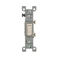 Leviton M26-01451-2TM Switch, 15 A, 120 V, Push-In Terminal, Thermoplastic Housing Material, Light Almond 