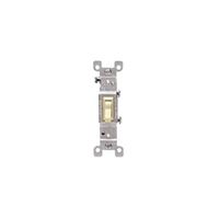 Leviton S01-01451-2IS Switch, 15 A, 120 V, Push-In Terminal, Thermoplastic Housing Material, Ivory 