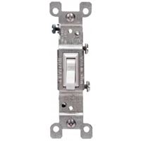 Leviton S02-01451-2WS Switch, 15 A, 120 V, Push-In Terminal, Thermoplastic Housing Material, White 