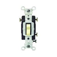Leviton S03-CS320-2IS Toggle Switch, 20 A, 120/277 V, Screw, Side Wired Terminal, Thermoplastic Housing Material 