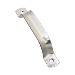 National Hardware N100-115 Door Pull, 0.906 in W, 1.26 in D, 6-1/2 in H, Steel, Zinc 