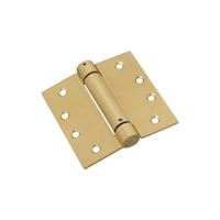 National Hardware N184-572 Spring Hinge, 4 in H Frame Leaf, Steel, Brass, Removable Pin, Wall Mounting, 37 lb 