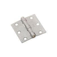 National Hardware N208-827 Broad Hinge, 2-1/2 in W Frame Leaf, Cold Rolled Steel, Galvanized, Removable, Loose Pin 