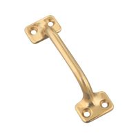 National Hardware N216-085 Sash Lift, 4 in L Handle, Brass 
