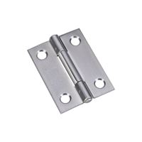 National Hardware N348-987 Narrow Hinge, 2 in W Frame Leaf, 0.056 in Thick Frame Leaf, Stainless Steel, Stainless Steel 