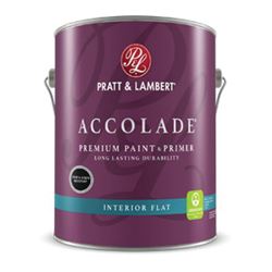 Pratt & Lambert Accolade Z4600 0000Z4683-16 Paint and Primer, Flat, Neutral Base, 116 oz 4 Pack 
