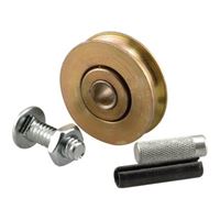 Prime-Line D 1796 Roller and Axle Kit, 1/4 in ID x 1-1/4 in OD Dia Roller, 5/16 in W Roller, Steel, 2-Roller 